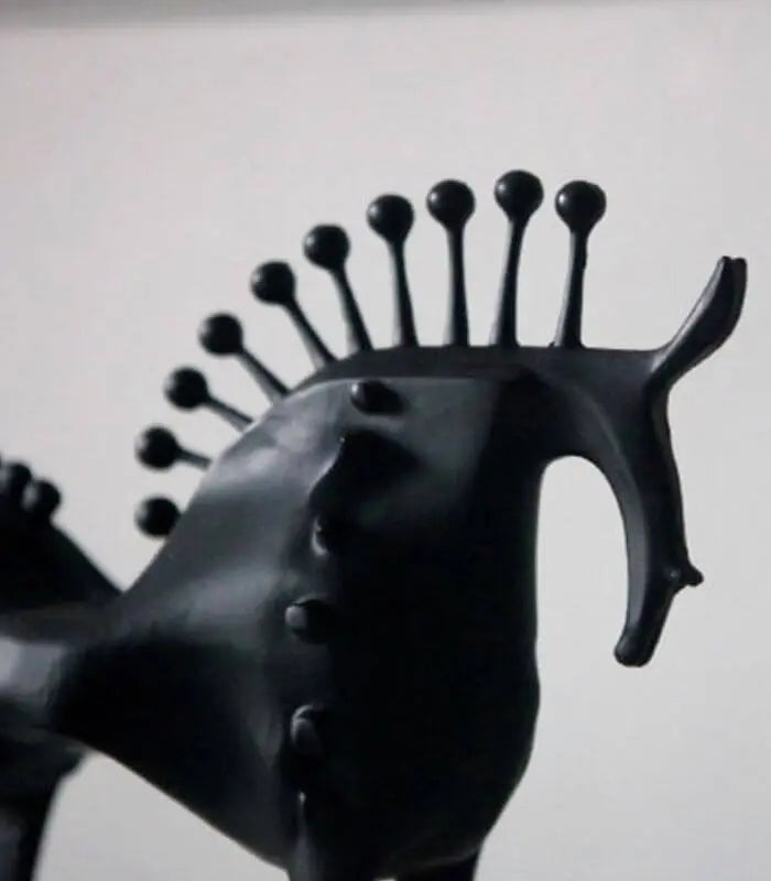 Amaya Abstract Horse Decorative Sculpture Metal Black