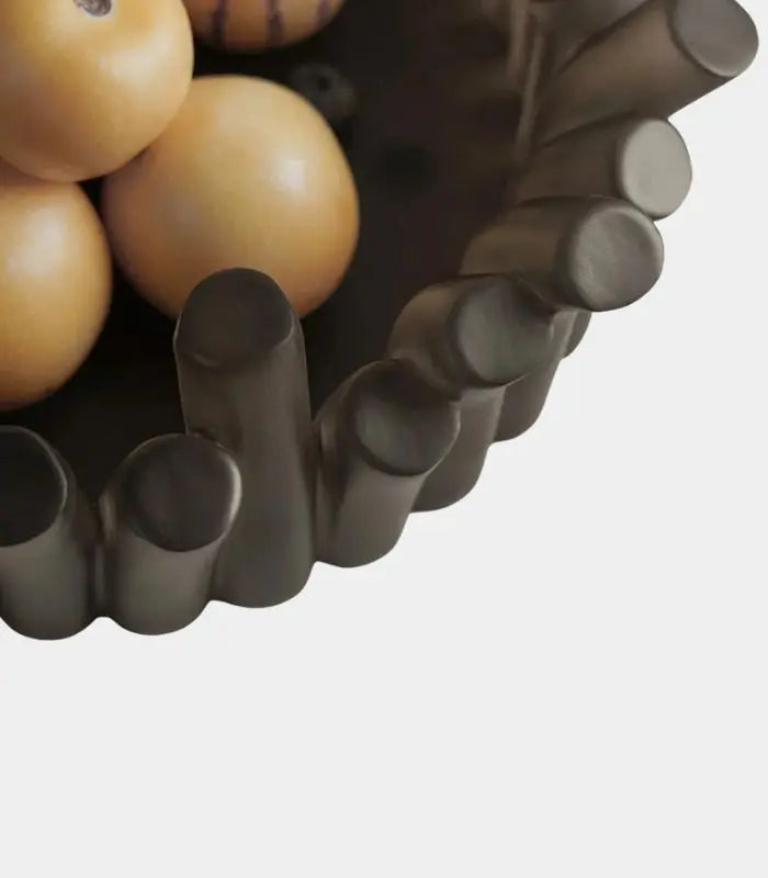 Bamboo Grove Decorative Bowl – Sculptural Resin Design 33 cm