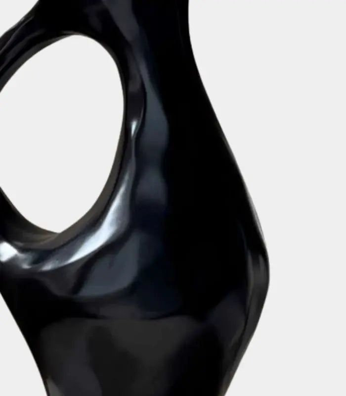 Forma Black Ceramic Tabletop Vase 35 cm