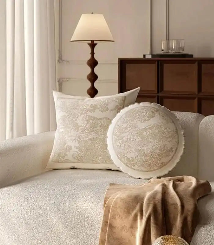 Iconic Toile de Jouy Velvet Cushion Covers - French-Inspired Elegance | With or Without Insert