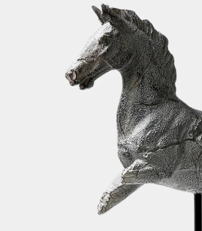 Antiquity Horse Sculpture – Museum-Inspired Resin Art Object Large 38 cm