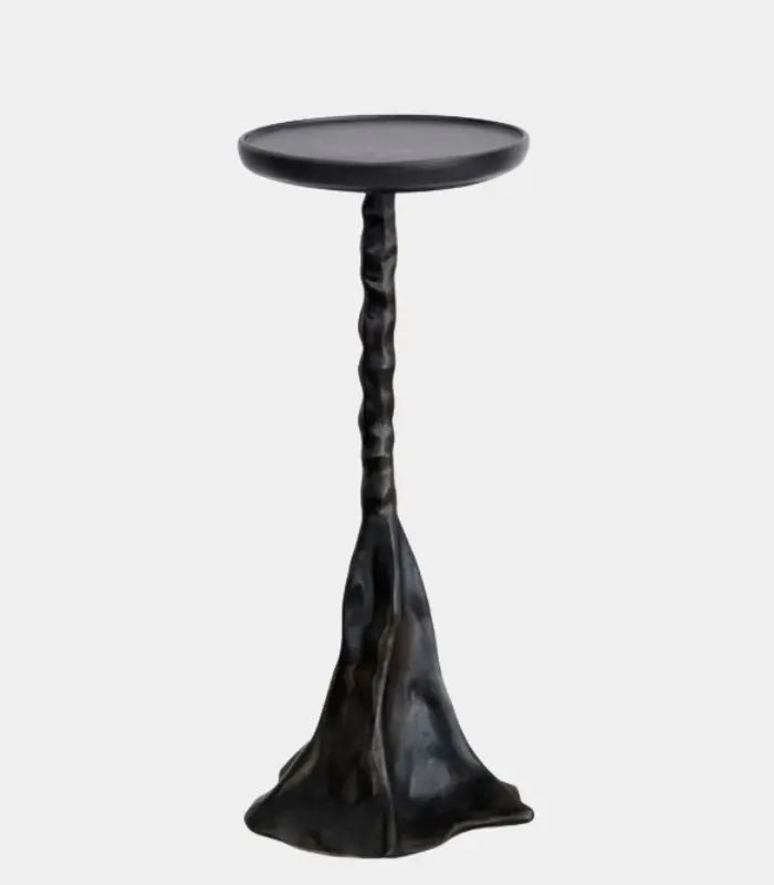 Twisted Pillar Candle Holder – Antique Resin