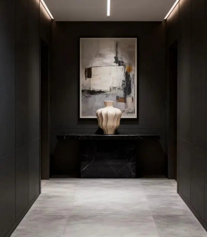 Pauline Ceramic Vase – Sculptural Fluted Design 30 cm