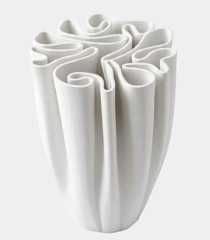 Labyrinth Ceramic Vase – 3D-Printed Sculptural Design for Contemporary Flower Arranging 21 cm