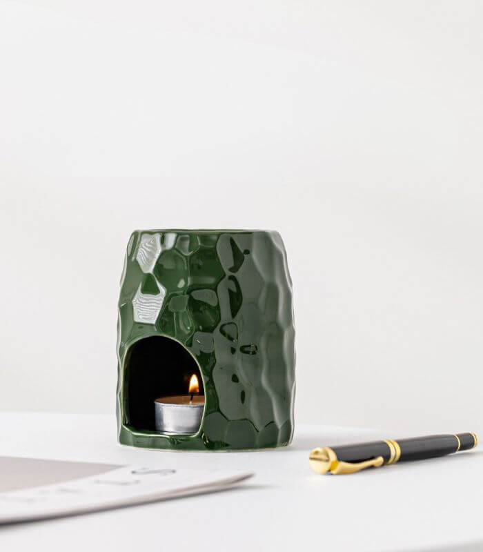 Handcrafted Ceramic Essential Oil Burner | Minimalist Design Fragrance Diffuser