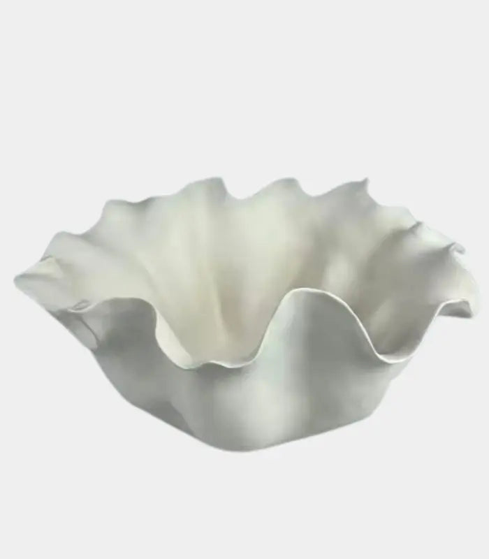 Coquille Ceramic Bowl – Sculptural Shell Design 32x14 cm