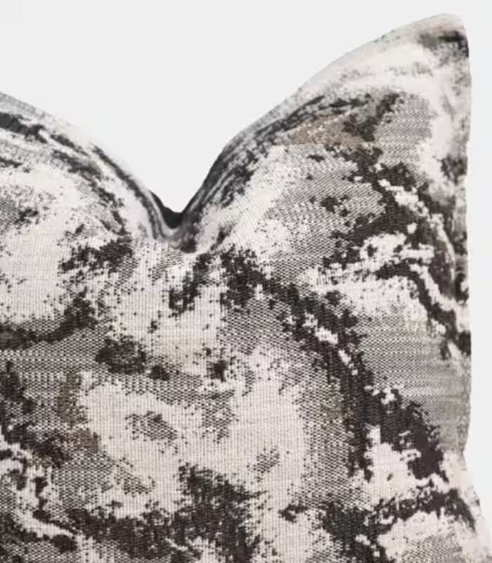 Abstract Marble Cushion Cover 45cm (18 in) Grey