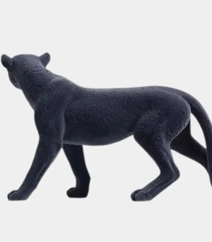 Serengeti Decorative Leopard Sculpture – Flocked Finish, 2 Colours 43.5 cm / 17.1 in