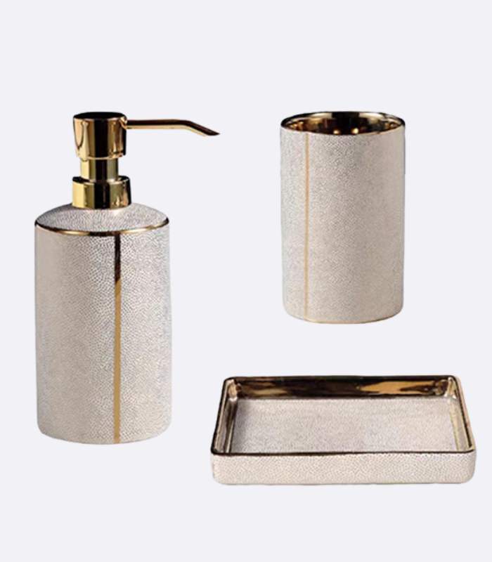 Ceramic Bathroom Accessory Set