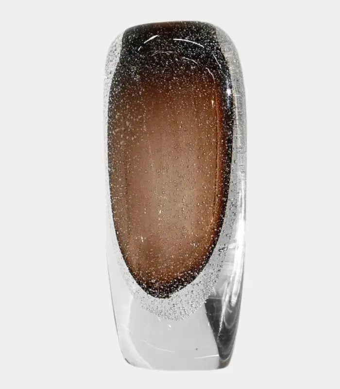 Isabeau Glass Vase – Bubble-Textured Ombré Design