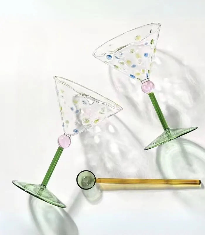 Bella Spotted Martini Glass – Cocktail Glass 16 cm |150 ml
