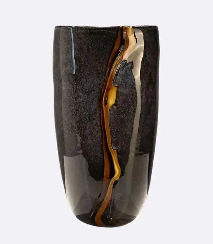 Black Orion Tabletop Vase Glass