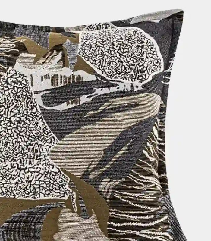 Abstract Terrain Cushion Cover – Jacquard Woven Design
