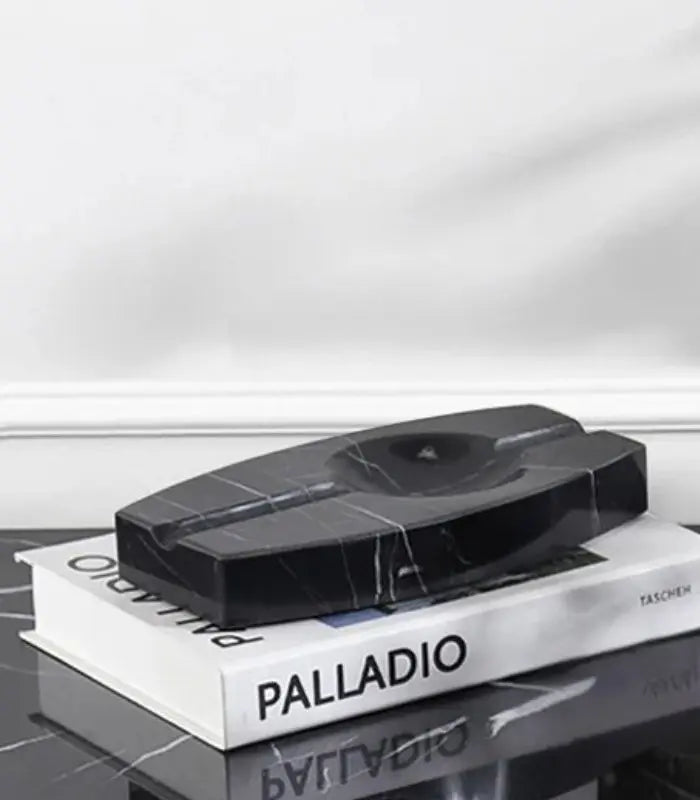 Black Natural Marble Cigar Ashtray 20 cm (7.87 in)