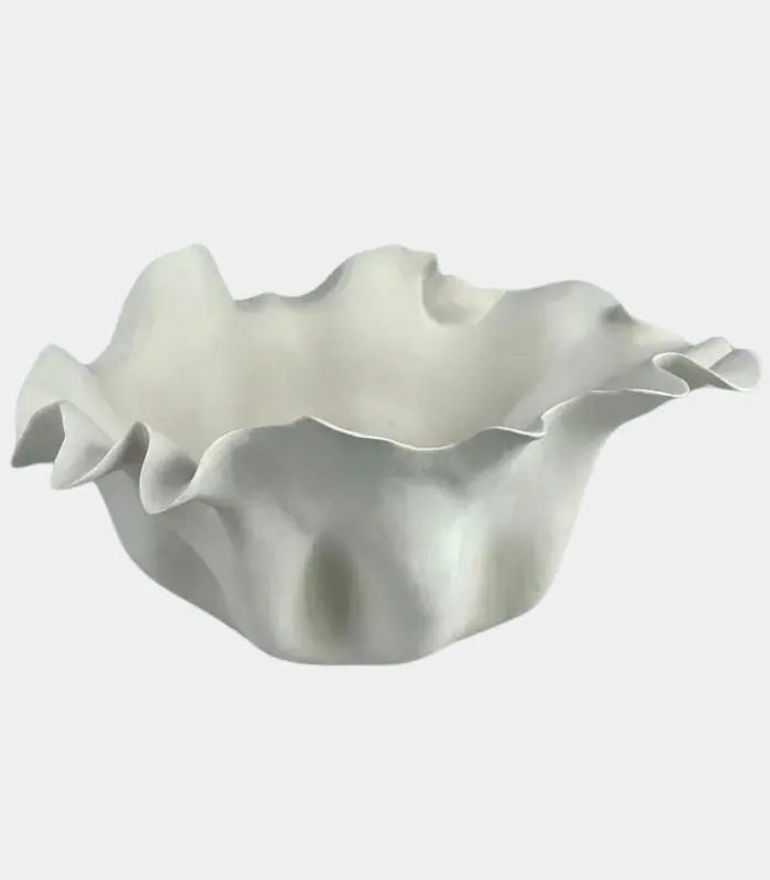Coquille Ceramic Bowl – Sculptural Shell Design 32x14 cm