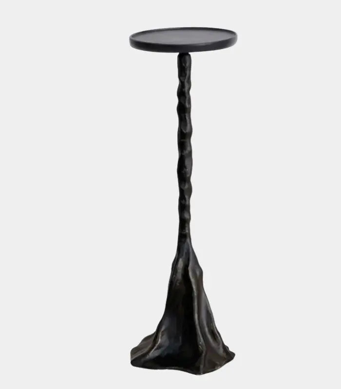 Twisted Pillar Candle Holder – Antique Resin