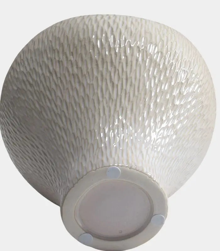Odessa Handcrafted Ceramic Vase – White Textured Organic Sculptural Form 29 cm (11.42 in)