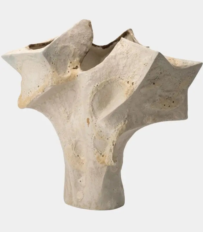 Laguna Large Handmade Ceramic Vase – Organic Textured Sand Finish, Sculptural Form 39 cm ( 15.4 in)