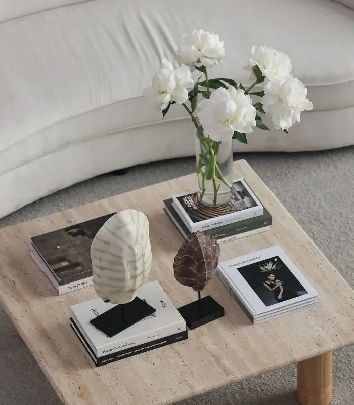 Carapace Resin Sculpture – Tortoise Shell Decorative Accent