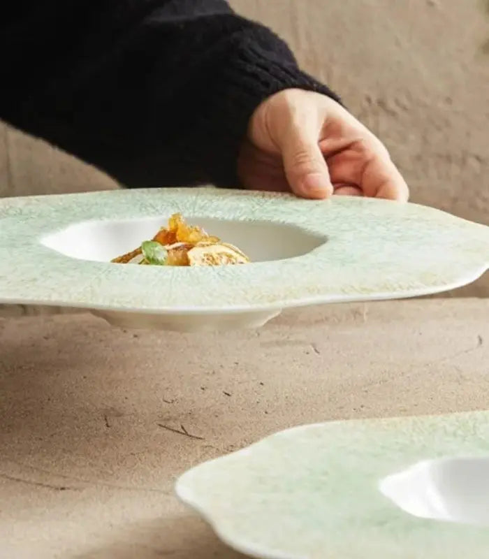 Ariella Ceramic Serving Platter – Hand-Decorated Coastal Design