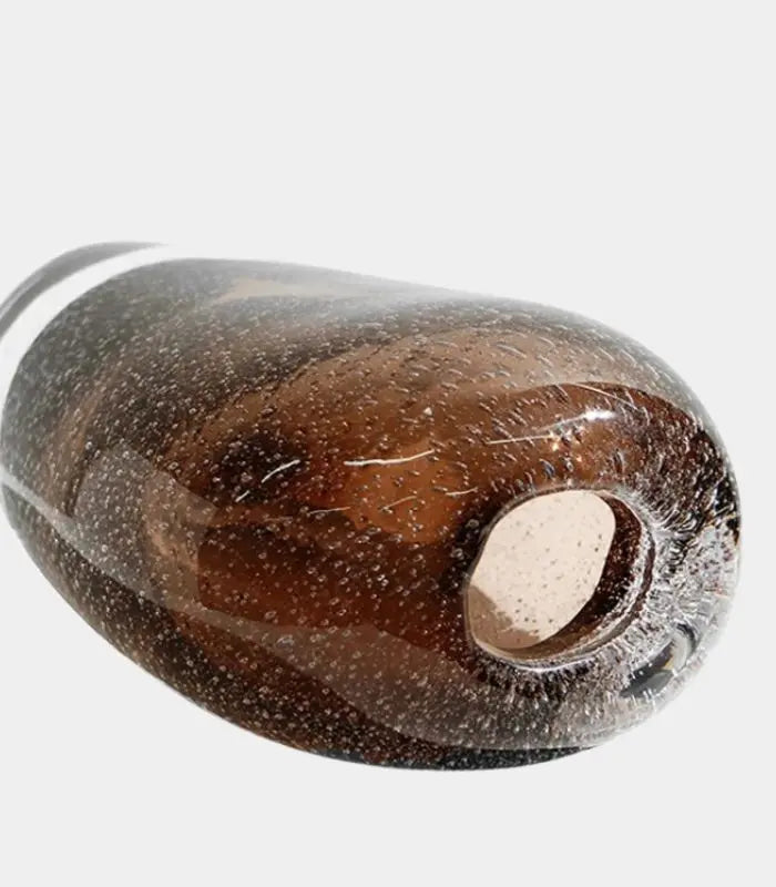 Isabeau Glass Vase – Bubble-Textured Ombré Design