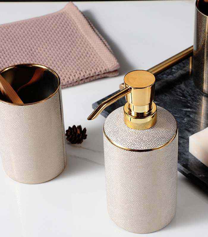 Ceramic Bathroom Accessory Set