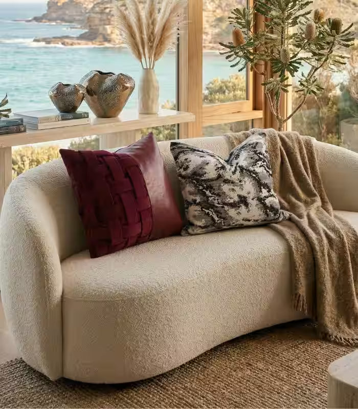 Abstract Marble Cushion Cover 45cm (18 in) Grey