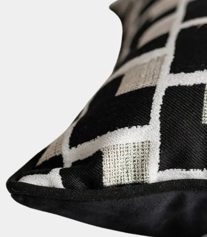 Cassia Geometric Jacquard Cushion Cover 45 cm (18 in)