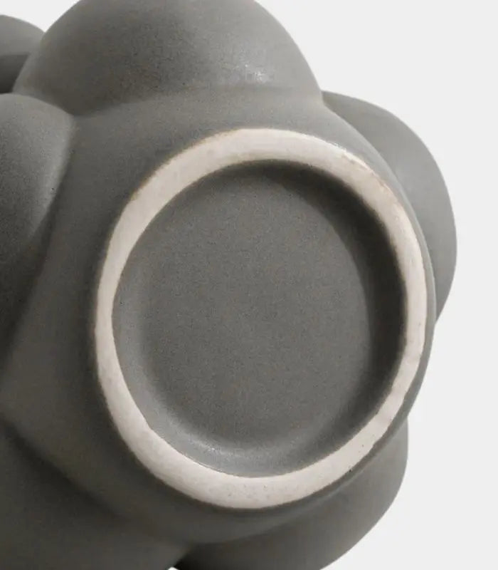 Bubble Ceramic Vase – Sculptural Matte Grey Vase, 2 Sizes