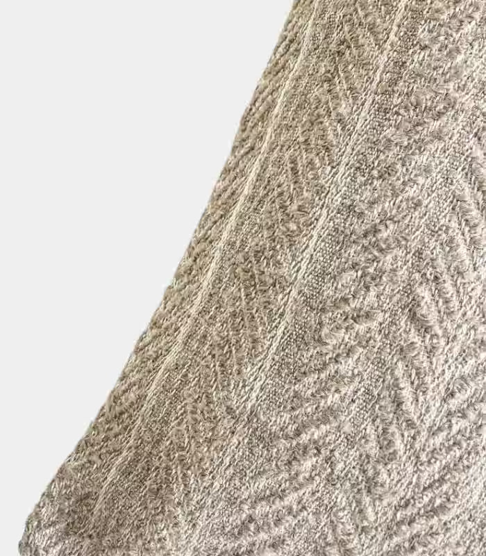 Chevron Jacquard Cushion Cover – Textured Weave in Natural Tones