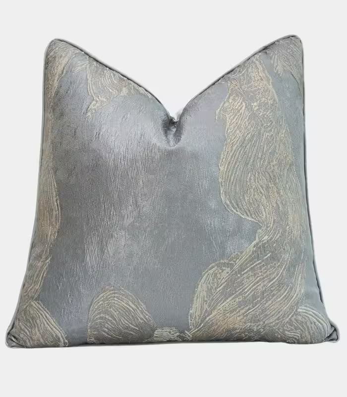 Seraphina Jacquard Cushion Cover – Abstract Brushstroke Design