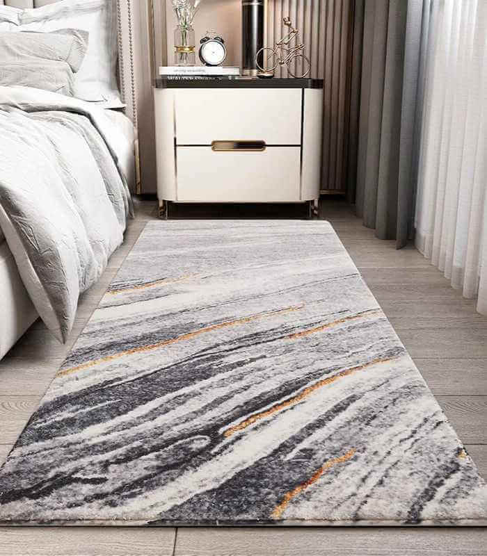 Modernist Rug Runner Bedside Rug Multicolour