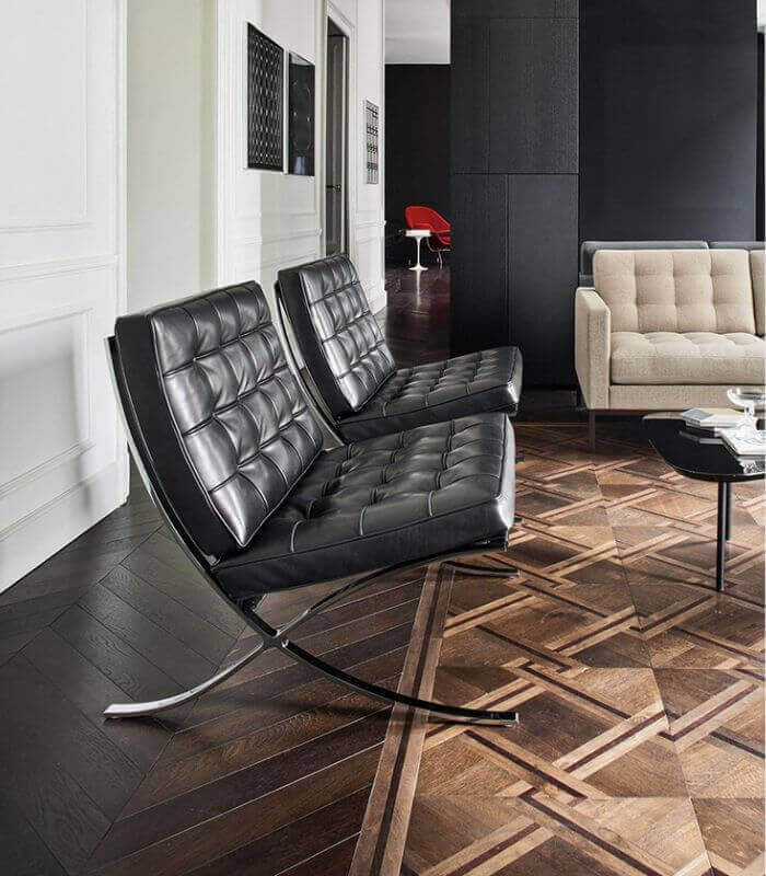 Catalonia Luxe Modernist Chair – Handcrafted Leather and Stainless Steel Seating