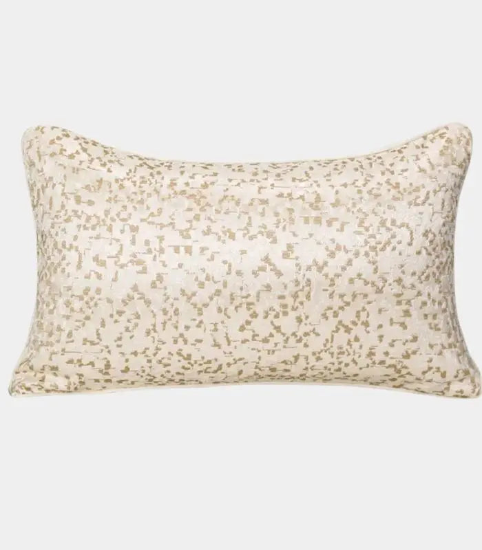 Gilded Fleck Jacquard Cushion Cover – Textured Abstract Design Pillow Case