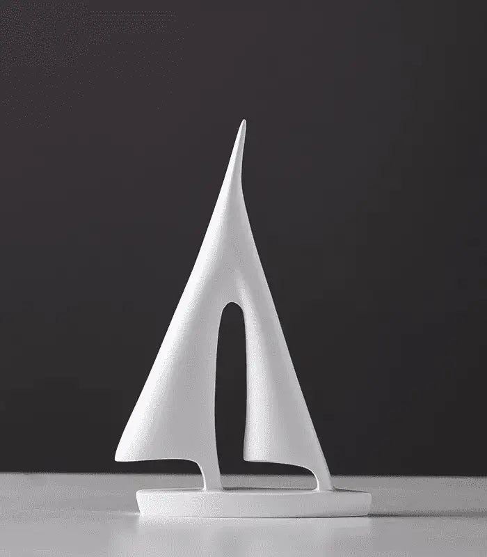 Sailboat Resin Sculpture Home Decoration 21 cm