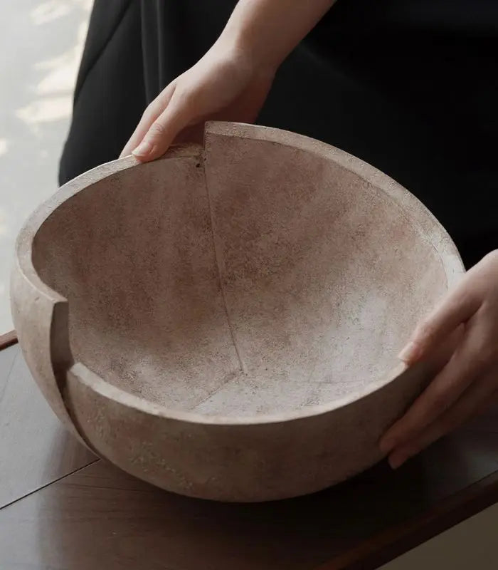 Allette Resin Bowl – Handcrafted Organic Design 29 cm