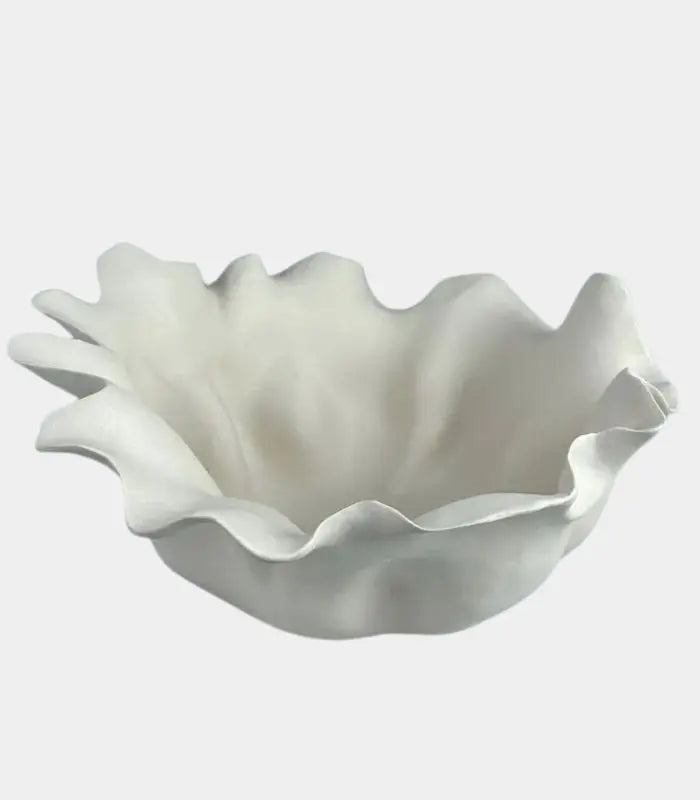 Coquille Ceramic Bowl – Sculptural Shell Design 32x14 cm
