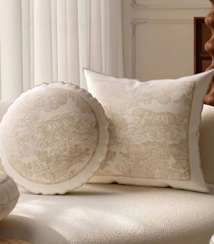 Iconic Toile de Jouy Velvet Cushion Covers - French-Inspired Elegance | With or Without Insert