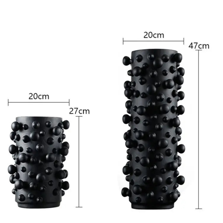 Emilia Abstract Decorative Tabletop Vase Back Resin