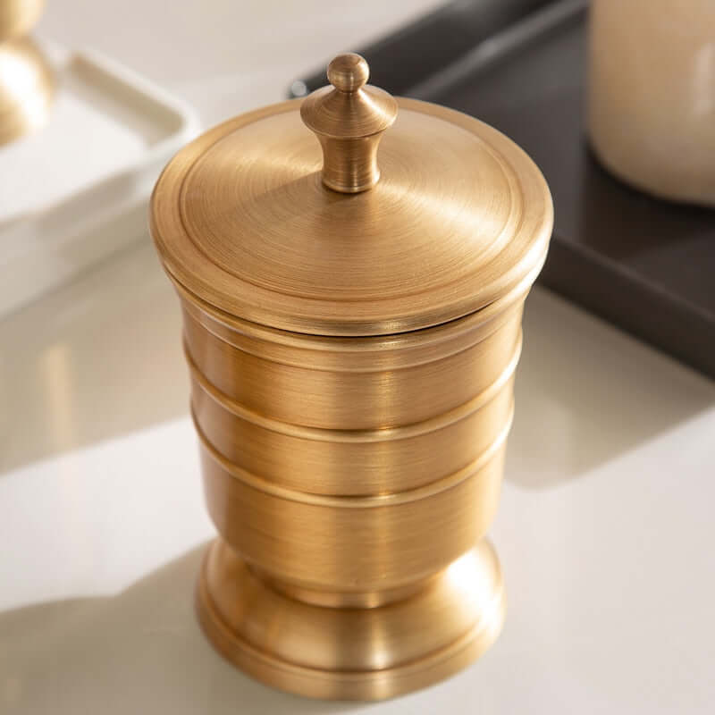 Bathroom Accessories Set Brass