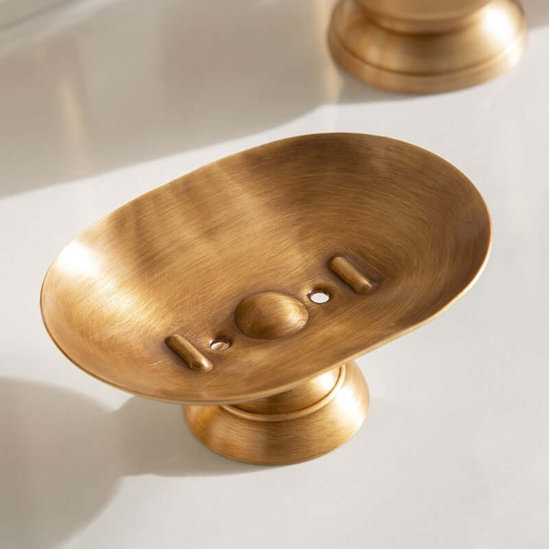 Bathroom Accessories Set Brass