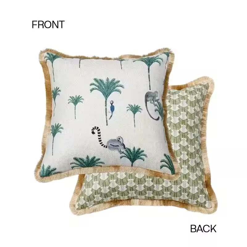 Tropical Cushion Cover Green