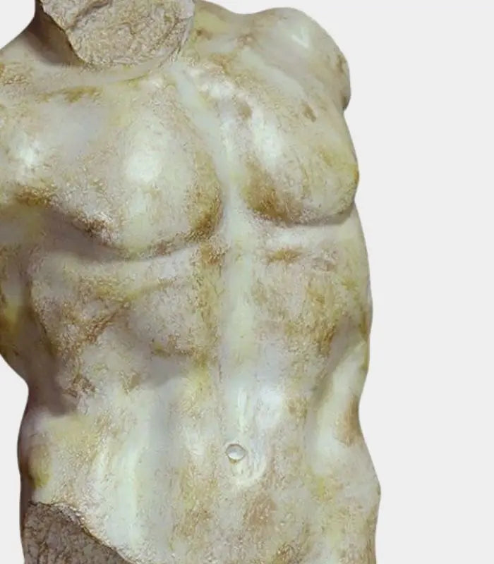 Classical Adonis Torso Sculpture on Stand - Elegant Home Gallery Statue Large 71 cm (28 inch)