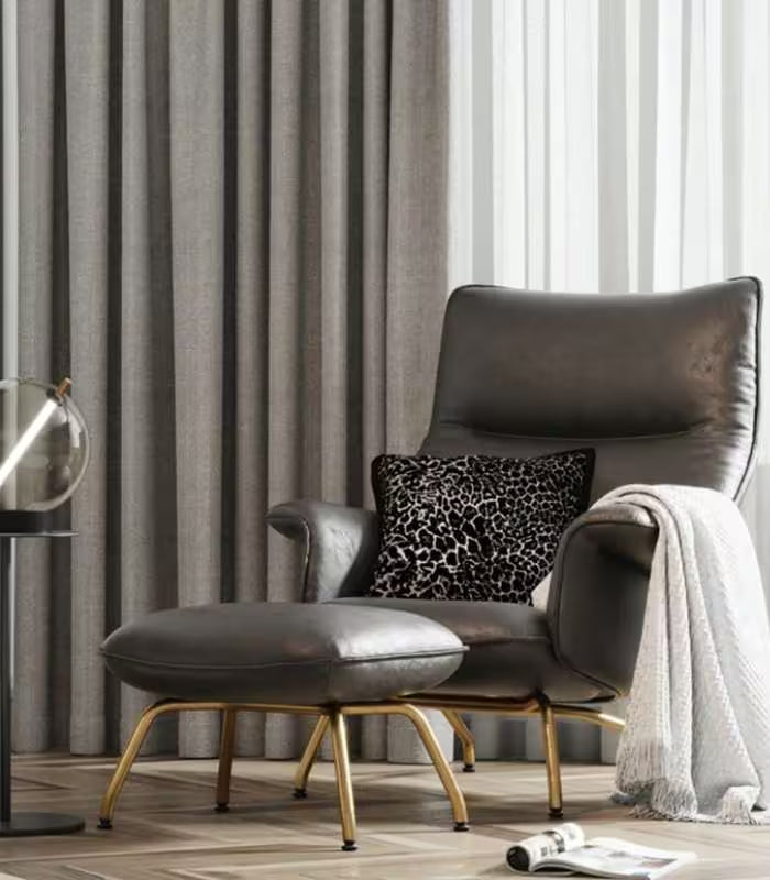 Cushion Cover Leopard Embroidery Modern Pillow Case 45x45cm