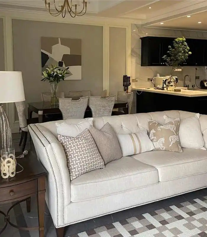 Modern Woven Cushion Cover Embroidered 45x45cm (18x18 in)