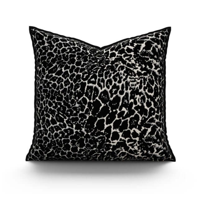 Cushion Cover Leopard Embroidery Modern Pillow Case 45x45cm