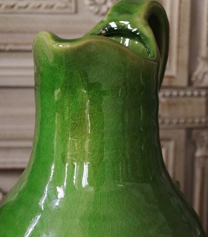 Green Vase Classic Porcelain Tabletop  Pitcher Vase