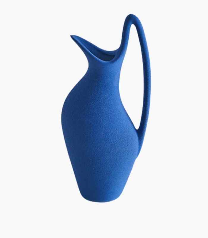 Ceramic Blue Water Vase/ Water Jug 25cm