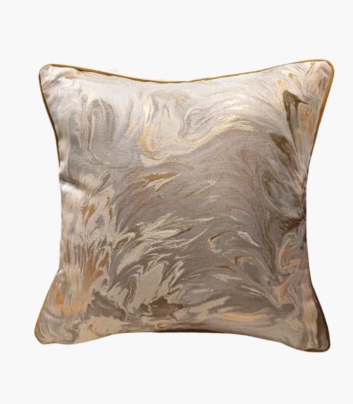 Contemporary Cushion Cover Beige Decorative Pillow Case 45x45cm