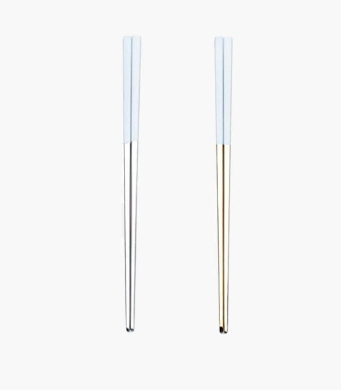 5 Pairs Chopstick Set Stainless Steel Reusable 23.5 cm